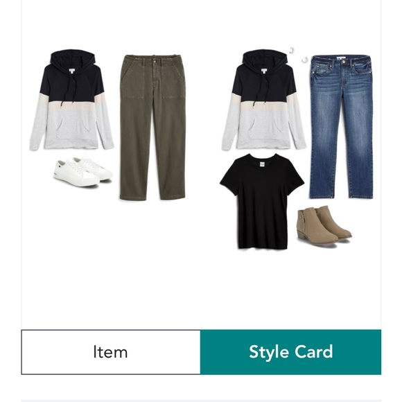 Market & Spruce Colorblocked French Terry Hoodie, Size L - Picture 5 of 7